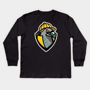 Rain City Bitch Pigeons - No Text Kids Long Sleeve T-Shirt